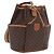 Céline Borsa a tracolla CELINE Macadam PVC Pelle Marrone Tono Oro Auth 202119A