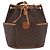 Céline Borsa a tracolla CELINE Macadam PVC Pelle Marrone Tono Oro Auth 202119A - vista 2