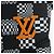 Borsa LOUIS VUITTON Damier Distorted Steamer XS Bag Black N60453 LV Auth 197245SM Nero - vista 20