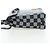 Borsa LOUIS VUITTON Damier Distorted Steamer XS Bag Black N60453 LV Auth 197245SM Nero - vista 3