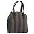 Pequin Borsa a mano FENDI Pecan Canvas PVC Marrone Nero Auth 203448