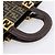 Borsa a mano FENDI Zucca Canvas Nero Marrone Auth 203801V - vista 7