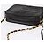 Borsa a tracolla CHANEL Matelasse con catena in pelle d'agnello nera e oro CC Auth 200580V Nero D'oro - vista 6