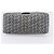 Borsa a tracolla FENDI Zucchino Canvas Mamma Baguette Navy Silver Auth 200709V Argento Blu navy - vista 11