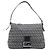 Borsa a tracolla FENDI Zucchino Canvas Mamma Baguette Navy Silver Auth 200709V Argento Blu navy - vista 2