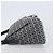Borsa a tracolla FENDI Zucchino Canvas Mamma Baguette Navy Silver Auth 200709V Argento Blu navy - vista 5