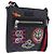 Borsa a tracolla GUCCI GG Supreme Sherry Line PVC Nero Argento 547751 Auth 203212M