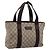 Borsa Tote GUCCI GG Supreme PVC Beige Silver 141976 Auth 202691 Argento