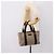 Borsa Tote GUCCI GG Supreme PVC Beige Silver 141976 Auth 202691 Argento - vista 23