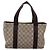 Borsa Tote GUCCI GG Supreme PVC Beige Silver 141976 Auth 202691 Argento - vista 3