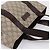 Borsa Tote GUCCI GG Supreme PVC Beige Silver 141976 Auth 202691 Argento - vista 6