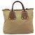 PRADA Handtasche Nylon Leder 2way Beige Gold Auth 203008 Golden - Ansicht 2