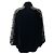 Stella Mc Cartney Veste Bomber Stella McCartney en velours bleu marine avec manches en dentelle - vue 3