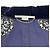 Stella Mc Cartney Veste Bomber Stella McCartney en velours bleu marine avec manches en dentelle - vue 4