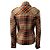 Barbara Bui Orange / Navy / Beige Wool Plaid Jacket with Belted Hem - view 3