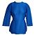 Top Marni in jacquard pied-de-poule blu a maniche tre quarti