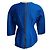 Top Marni in jacquard pied-de-poule blu a maniche tre quarti - vista 3
