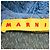 Top Marni in jacquard pied-de-poule blu a maniche tre quarti - vista 4