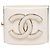 Bracciale rigido Chanel CC in resina dorata D'oro