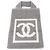 Borsa da spiaggia Chanel CC Terry Cloth Sports Line Grigia Grigio - vista 11