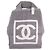 Borsa da spiaggia Chanel CC Terry Cloth Sports Line Grigia Grigio - vista 12