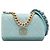 Borsa Chanel Denim 19 Wallet on Chain Blu