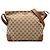 Borsa a tracolla Gucci GG Canvas Web marrone
