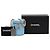 Mini Vanity Case Verticale Chanel in Lambskin Matelassé Blue CC - vista 12