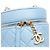 Mini Vanity Case Verticale Chanel in Lambskin Matelassé Blue CC - vista 7