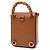 Bamboo Bolsa Satchel Gucci Mini em couro de bezerro marrom com alça de bambu - vista 2