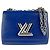 Borsa a tracolla Louis Vuitton Epi Twist PM Blu