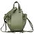 Borsa a sacchetto Mini Hammock in pelle verde LOEWE