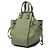 Borsa a sacchetto Mini Hammock in pelle verde LOEWE - vista 2