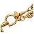 Colar com pingente acolchoado Chanel CC banhado a ouro Dourado - vista 4