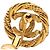 Orecchini a clip rotondi intrecciati Chanel CC placcati oro D'oro - vista 3