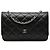 Borsa a tracolla Chanel CC Quilted Caviar Wallet on Chain Nera Nero