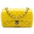 Gelbe Chanel Mini Rectangular Classic Patent Single Flap Crossbody Bag