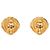 Orecchini a clip rotondi Chanel CC placcati oro D'oro - vista 2