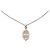 Collana con pendente Mini Maillon Hermès placcata in palladio argentata Argento - vista 2