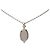 Collana con pendente Mini Maillon Hermès placcata in palladio argentata Argento - vista 3