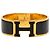 Bracciale Hermès Clic Clac H Largo in Smalto Nero PM