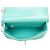 Borsa Chanel Mini Quilted Shiny Lambskin Coco Trip Flap Satchel Blu - vista 4