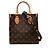 Borsa Louis Vuitton Monogram Sac Plat BB Marrone