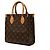 Borsa Louis Vuitton Monogram Sac Plat BB Marrone - vista 2