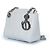 Christian Dior, borsa Cannage lady a doppia catena Argento Bianco - vista 2