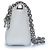Christian Dior, borsa Cannage lady a doppia catena Argento Bianco - vista 3