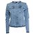 7 for all mankind, Denimjacke mit rohen Kanten Blau