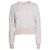 Chanel, Strickpullover mit Kamelie in lachsfarben Orange