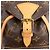 Zaino vintage Louis Vuitton Montsouris Mini Monogram Canvas M51137 Marrone - vista 6