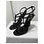 Autre Marque Saint Laurent Cassandra Sandali Vernice Nera 37 Nero - vista 4